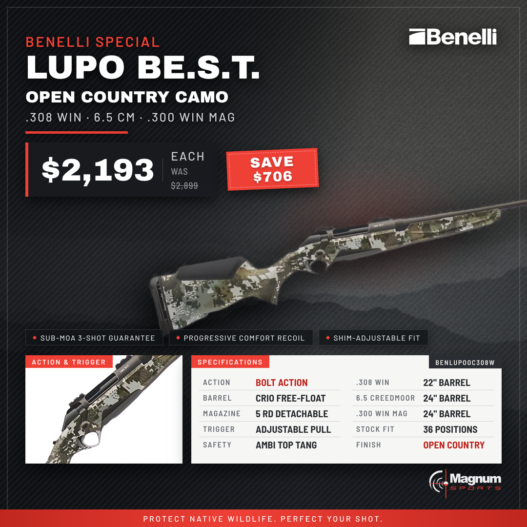 Benelli Lupo BEST Open Country Camo rifle promo