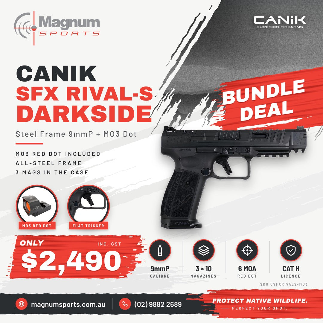 Canik SFx Rival-S Darkside + MO3 Red Dot Bundle