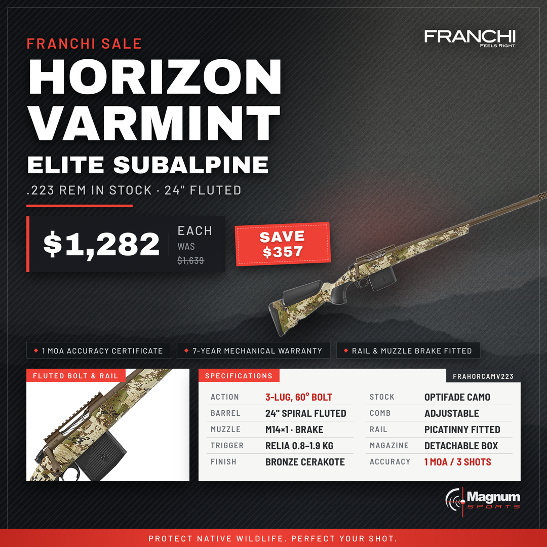 Franchi Horizon Varmint Elite Subalpine rifle promo