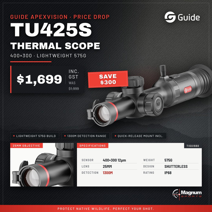 Guide TU425S Thermal Scope – price drop $1,699, was $1,999
