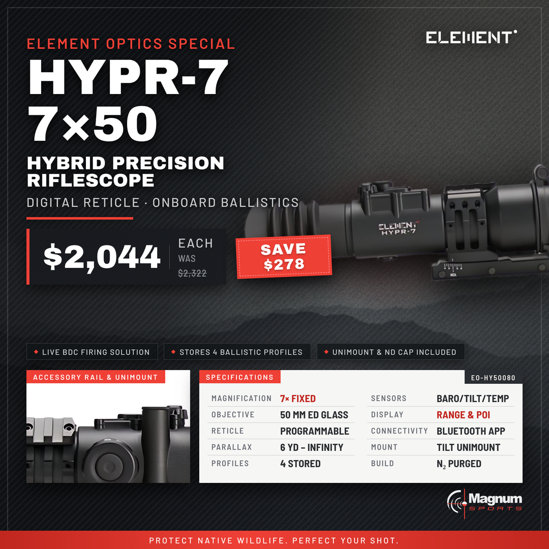 Element Optics HYPR-7 7x50 promo