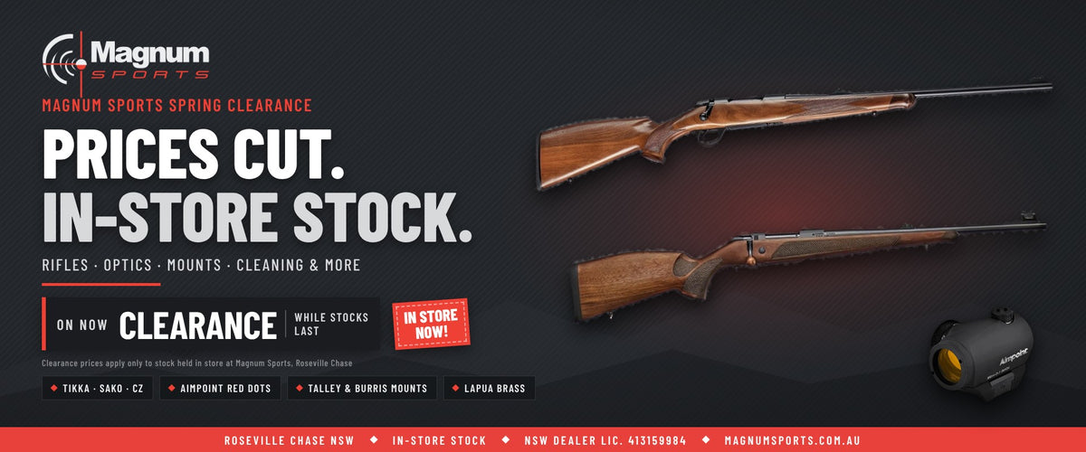 Magnum Sports Spring Clearance on in-store stock