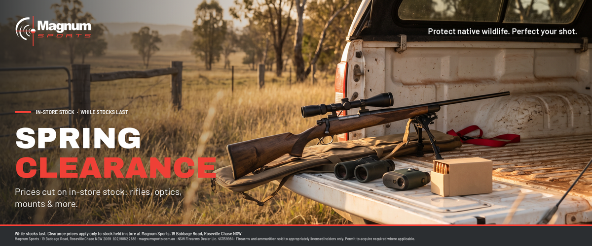 Magnum Sports Spring Clearance on aged stock