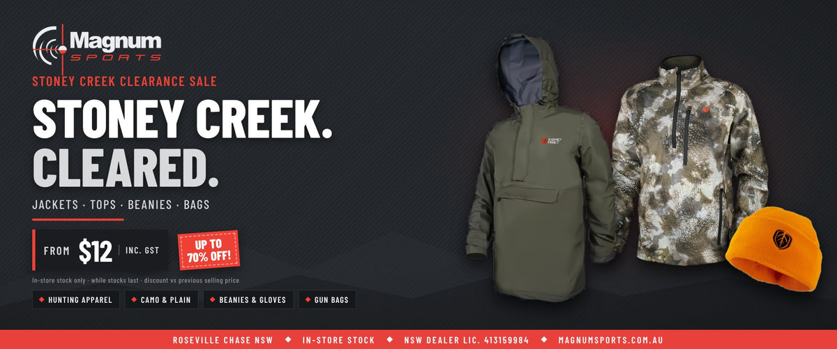 Stoney Creek Clearance Sale at Magnum Sports