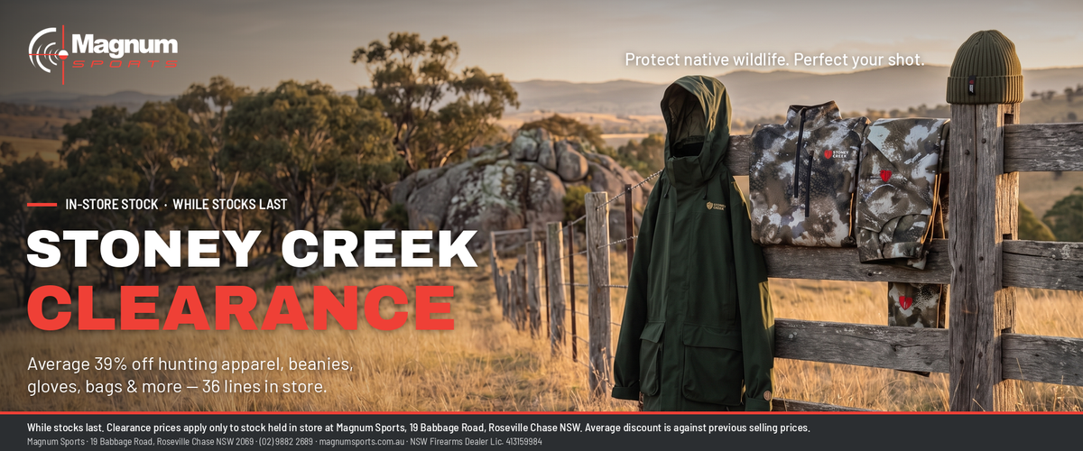 Stoney Creek Clearance Sale at Magnum Sports
