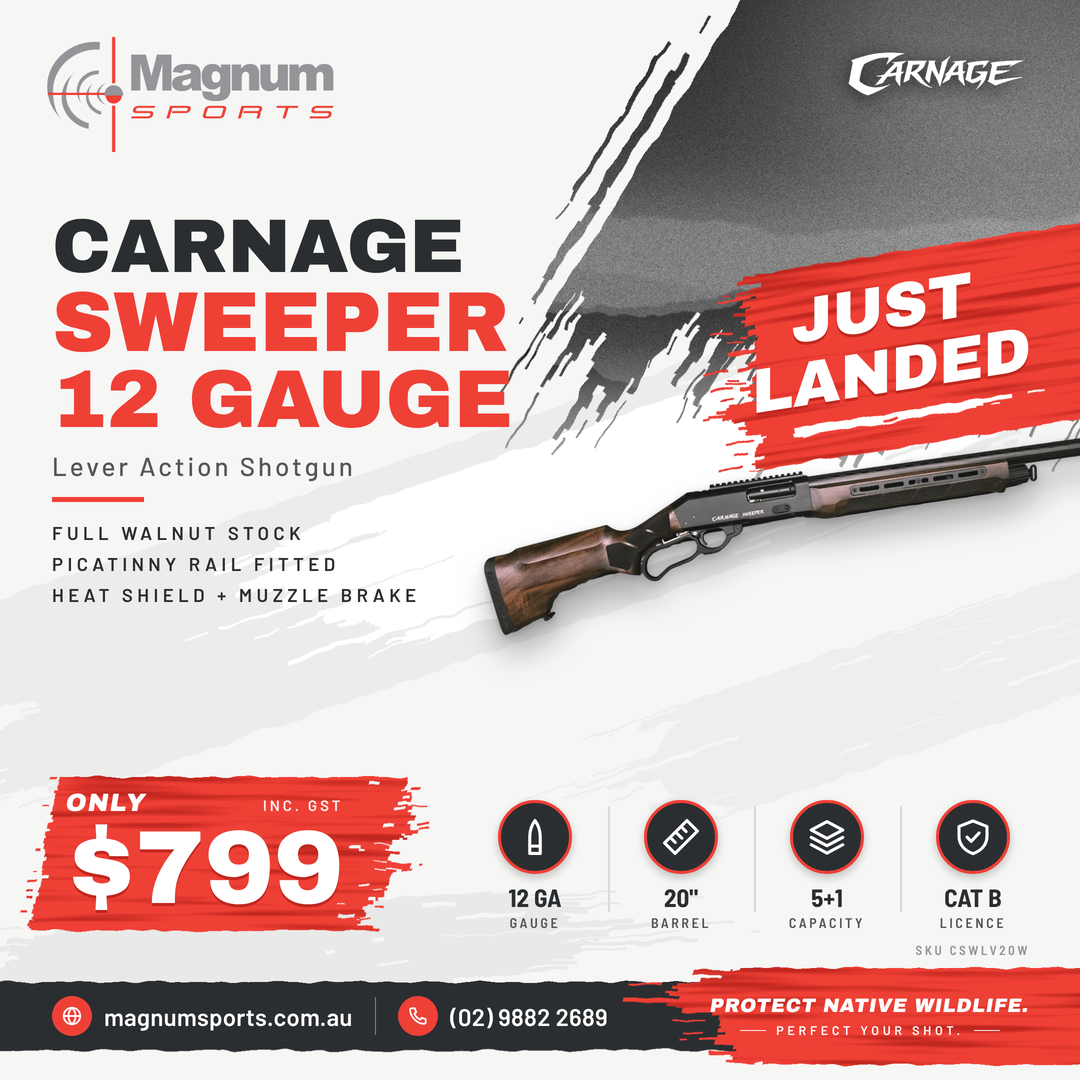 Carnage Sweeper lever action 12 gauge shotgun - $799 at Magnum Sports