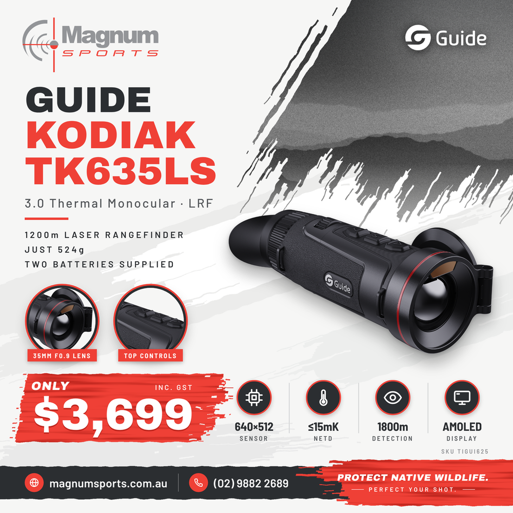 Guide Kodiak TK635LS 3.0 Thermal Monocular - Magnum Sports advert