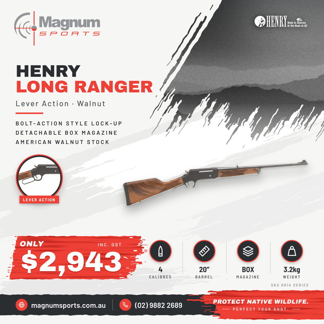 Henry Long Ranger Lever Action - Magnum Sports advert
