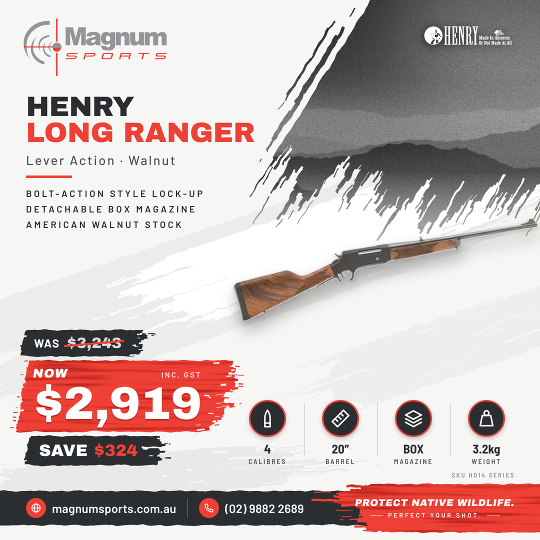 Henry Long Ranger Lever Action - Magnum Sports advert