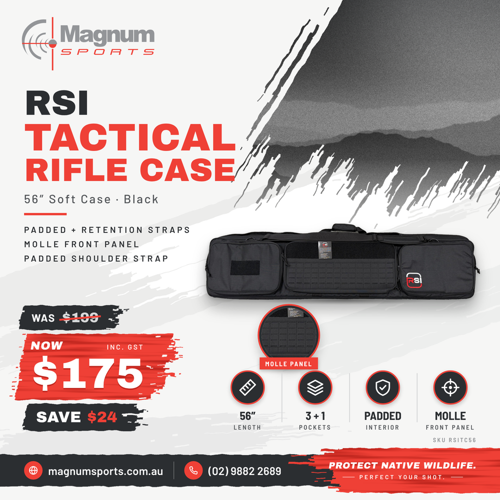 RSI Tactical Rifle Case 56" - Magnum Sports advert