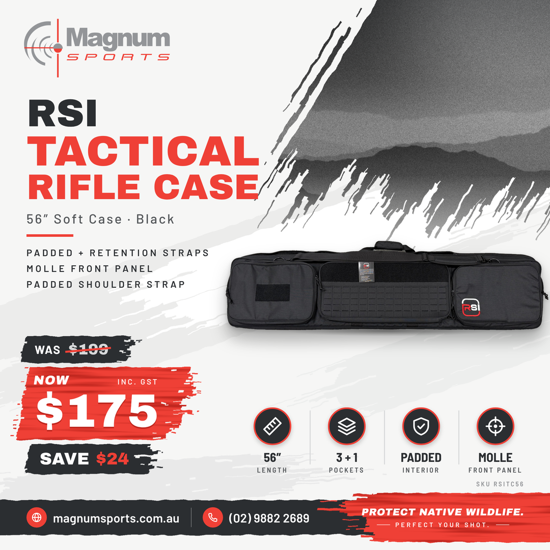 RSI Tactical Rifle Case 56" - Magnum Sports advert