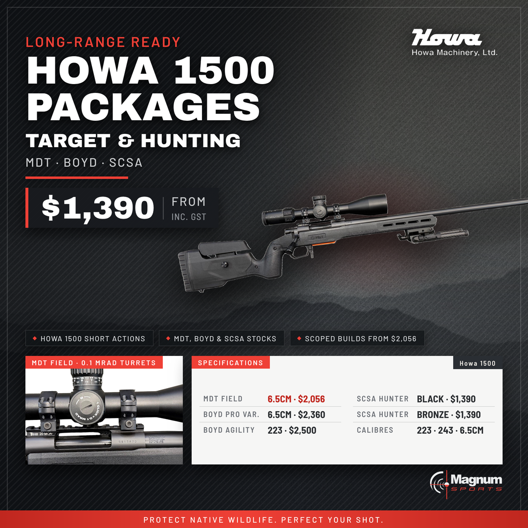 Howa 1500 MDT field target package promo