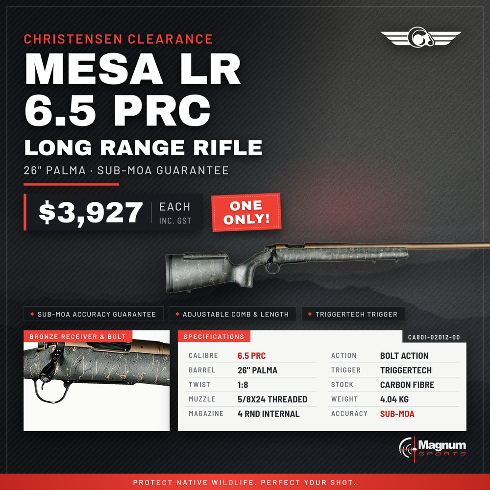 Christensen Arms Mesa Long Range 6.5 PRC - Magnum Sports advert, $3,927