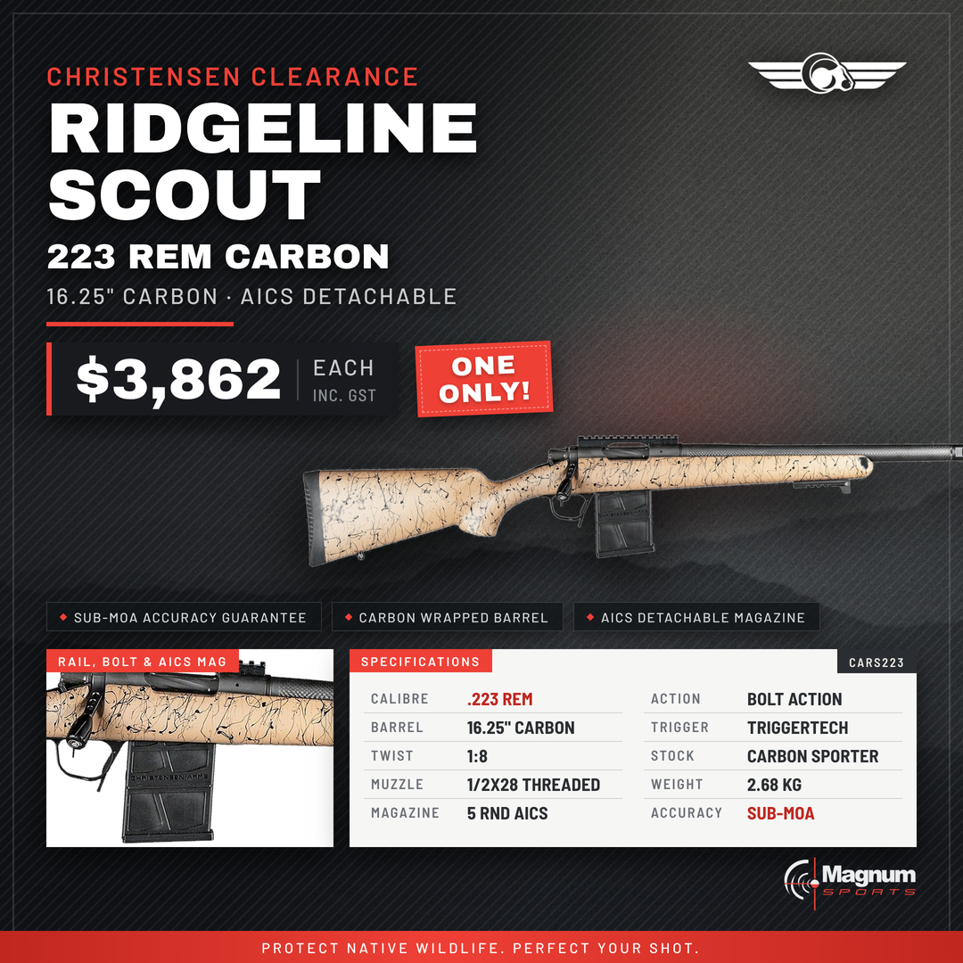 Christensen Arms Ridgeline Scout - Magnum Sports advert, $3,862