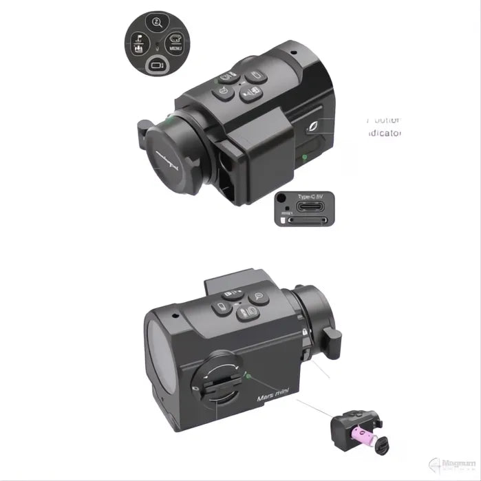 oneleaf.ai Mars mini 640x512(60Hz) Micro Thermal Imaging Scope for Pistol &amp; Rifle
