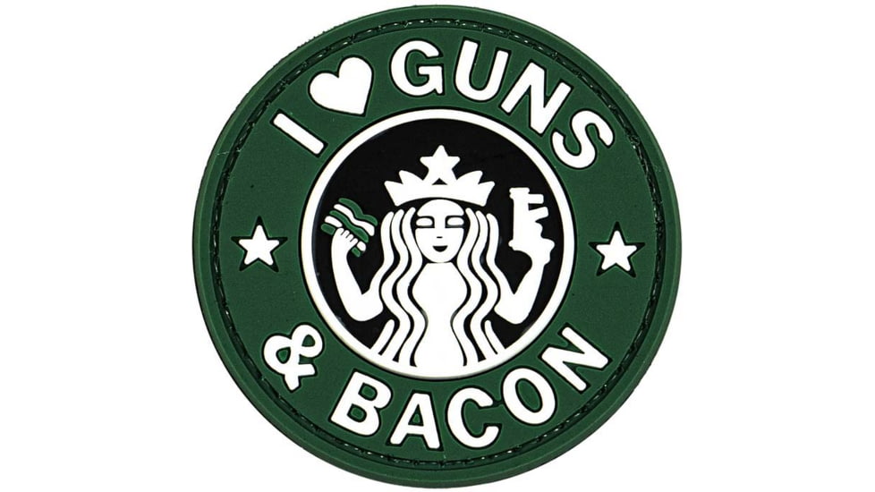 Merica Life I love guns and bacon PVC Patch