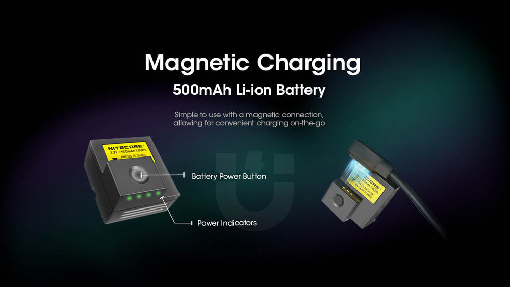 Nitecore PLB500 Magnetic USB-C Rechargeable Battery for NPL25