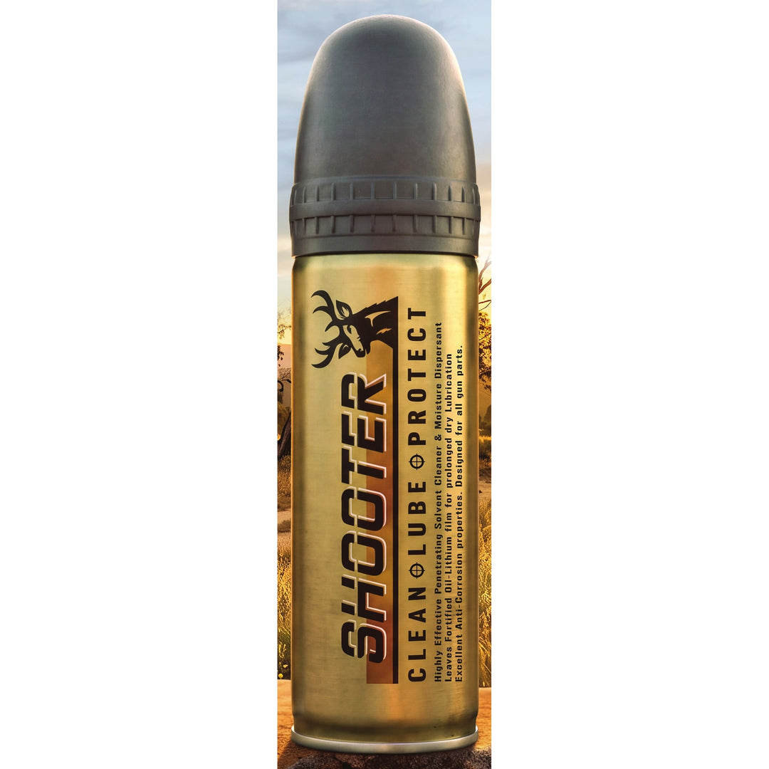Shooter Clean Lube Protect 165g gun care aerosol can