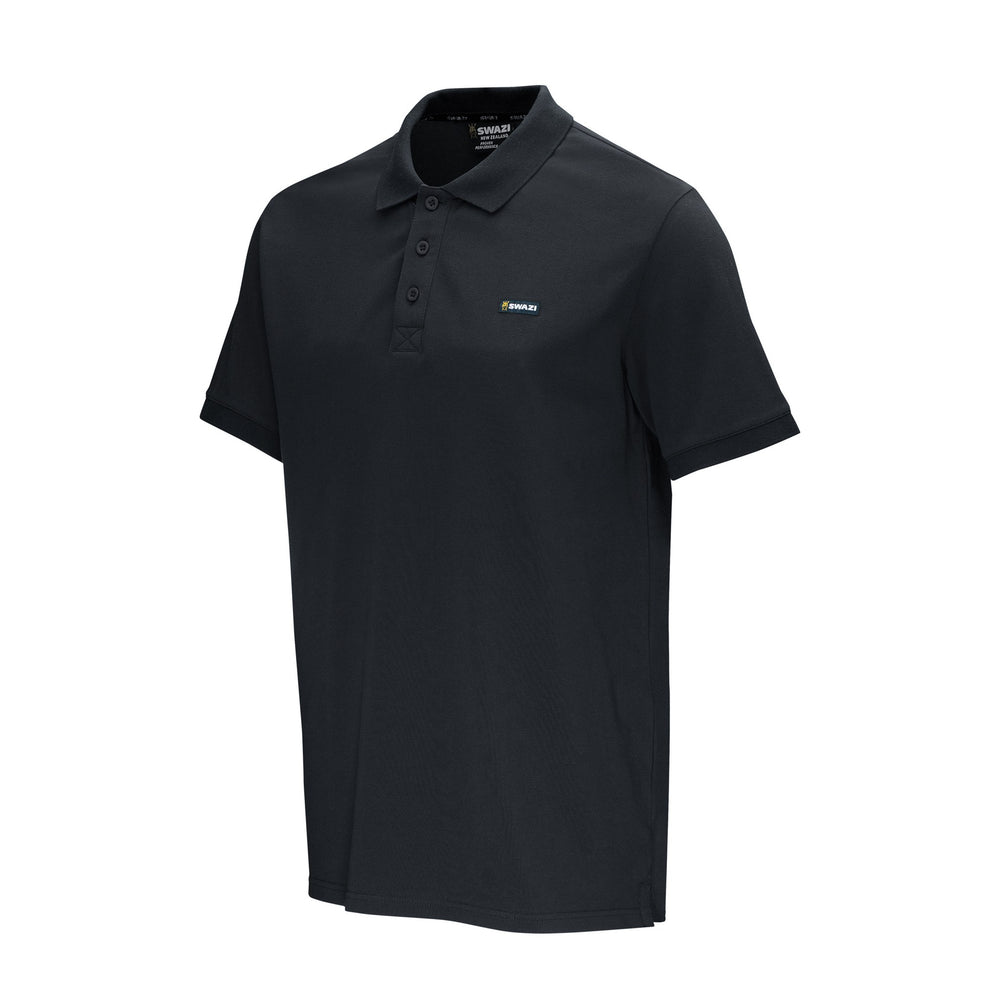 Swazi Polo Shirt in Black