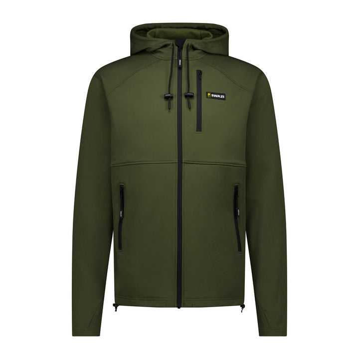Swazi Stalker Hooded Jacket in Olive