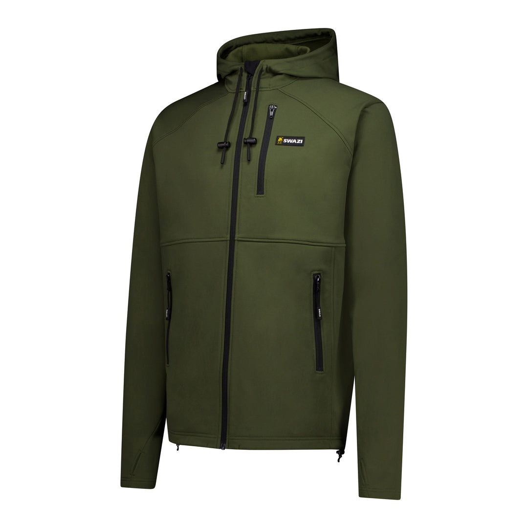Swazi Stalker Hooded Jacket in Olive