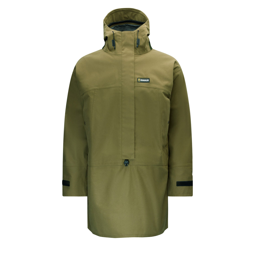 Swazi Tahr XP Anorak + Pit Zips in Tussock Green