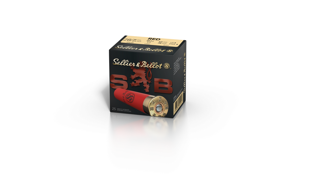 Sellier & Bellot 28 gauge 2¾" 28x70 RED 3.0mm 28g UK#4, US#5 Ammo 25 rd