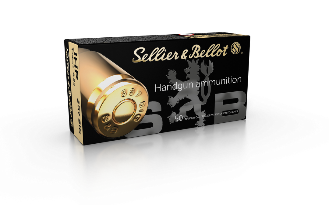 Sellier &amp; Bellot 357 SIG 124 grain JHP Ammo 50 rd