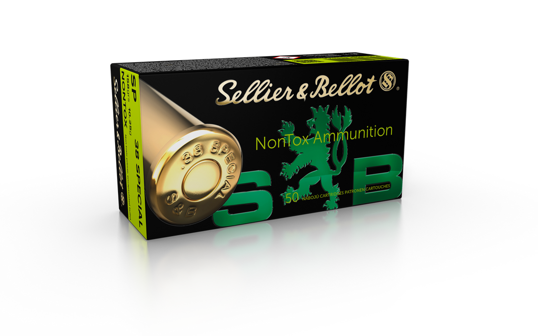Sellier & Bellot 38 Special 158 grain SP Nontox Ammo 50 rd