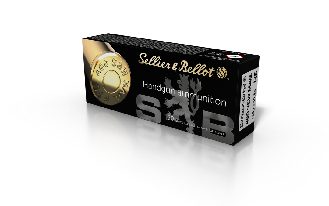 Sellier & Bellot 460 S&W 260 grain HS Monoblock Lead Free Ammo 20 rd