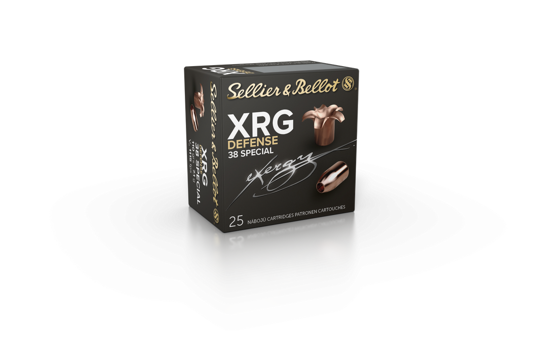 Sellier &amp; Bellot 38 Special 110 grain XRG (eXergy) Defense Lead Free Ammo 25 pack