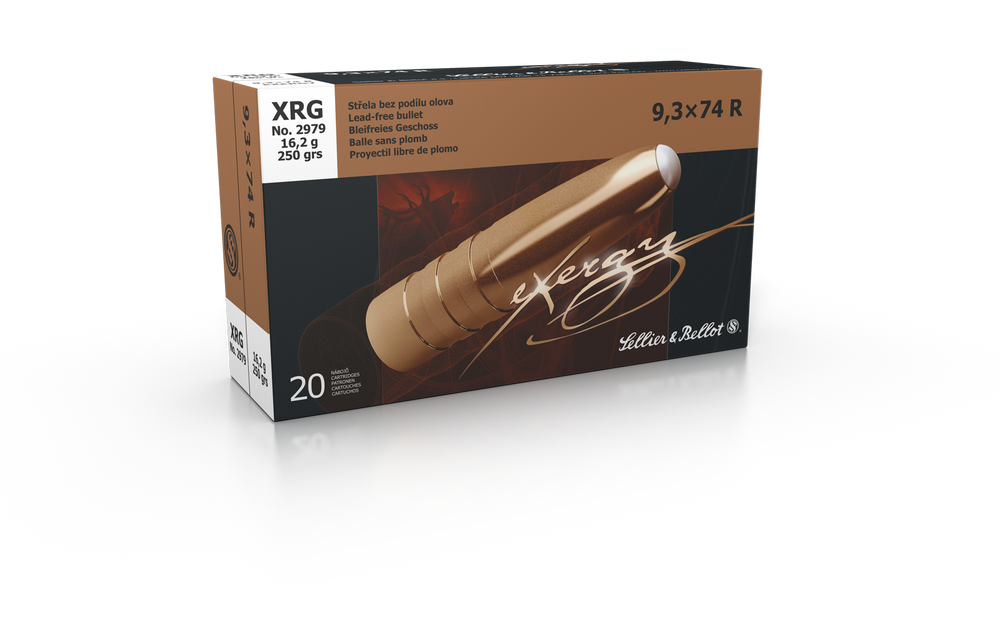 Sellier & Bellot 9.3X74R 250 Grain XRG (exergy) Lead Free Ammo 20 RD