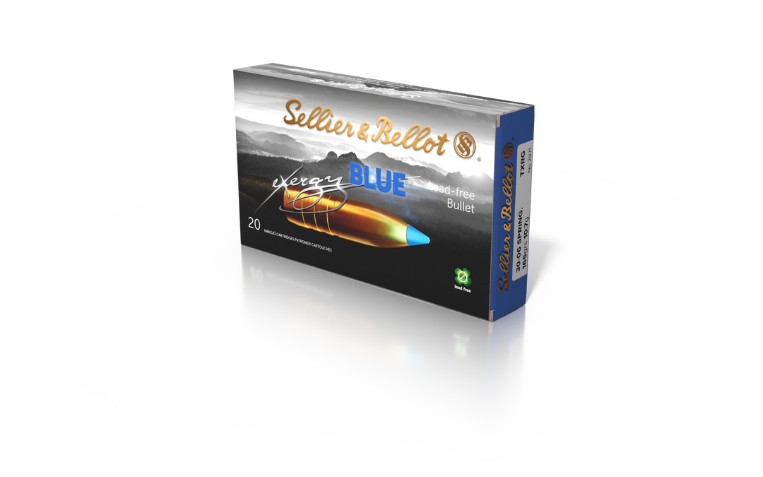 Sellier & Bellot 30-06 Springfield 165 grain TXRG (eXergy) Blue Lead Free Ammo 20 rd