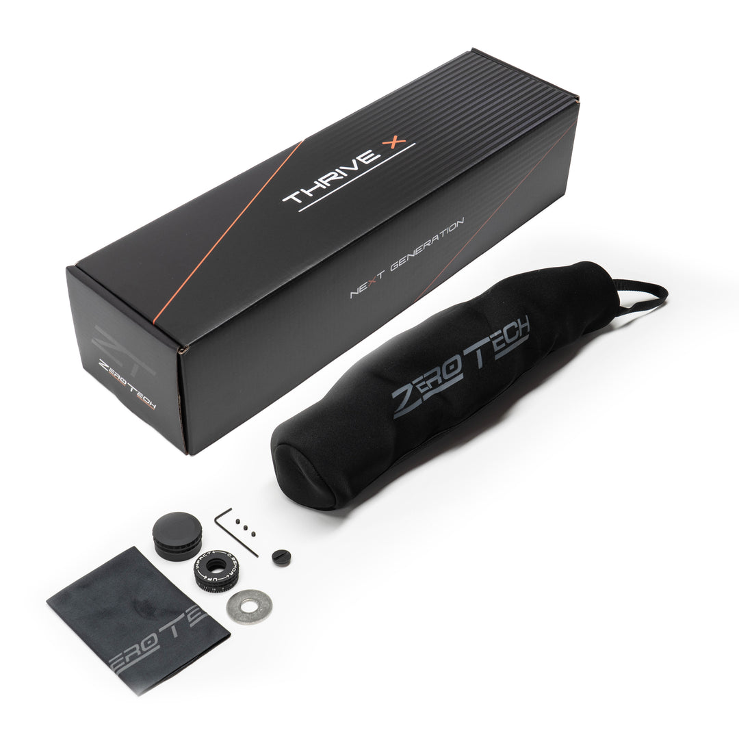 Zerotech Thrive X 3-12x44 riflescope - box and packaging