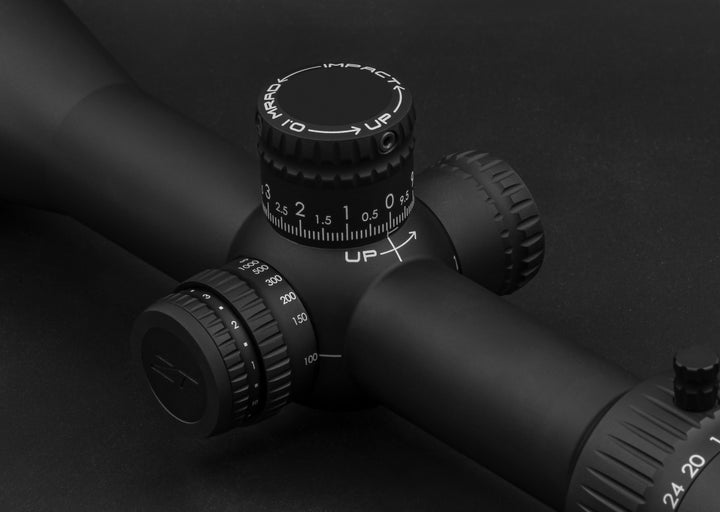 Zerotech Trace Advanced 4-24x50 riflescope – RMG Illuminated, turret detail